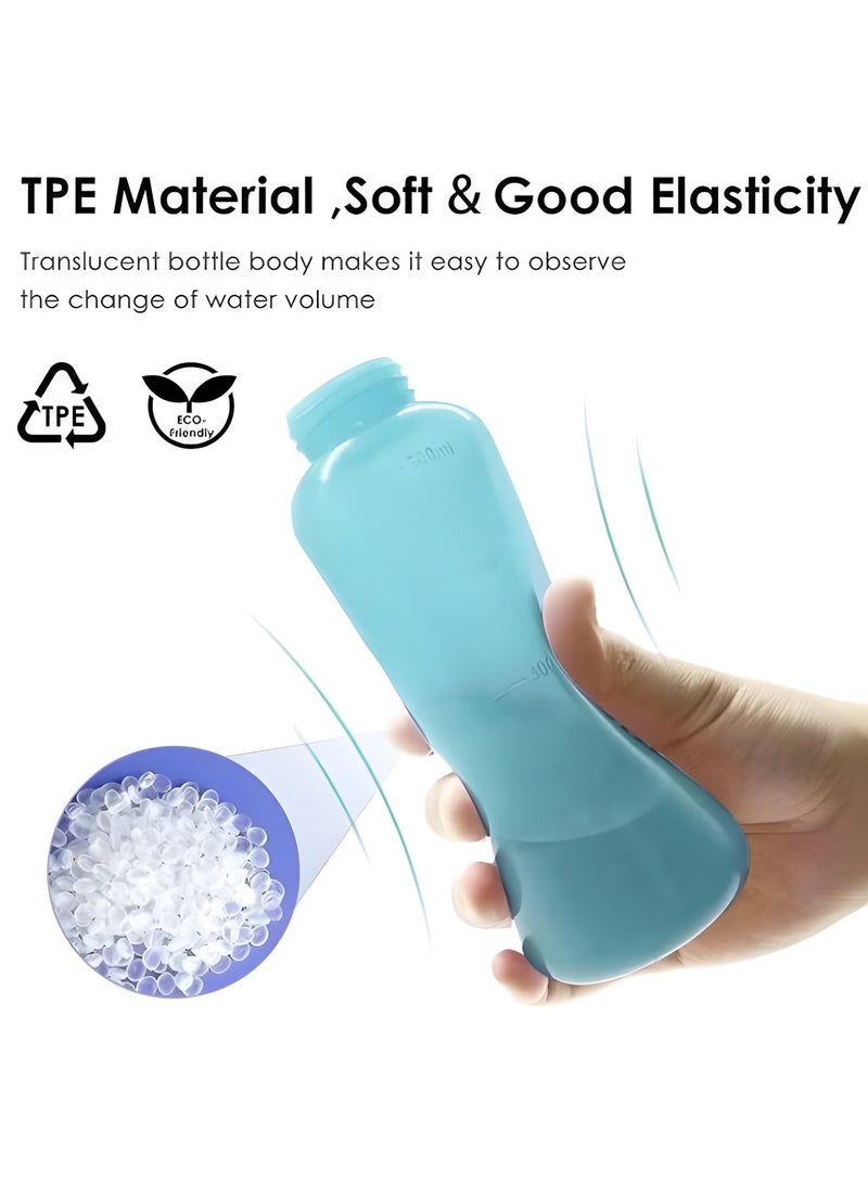 BIG MAX Portable Bidet Sprayer Travel Shattaf for Toilet Personal Hygiene Cleaning/Soothing Postpartum Care/Baby Care Travel Bidet With Hand Held Bidet Bottle 350ML (Blue Color) - Image 2